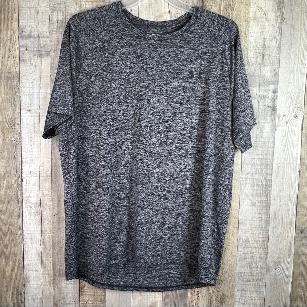 Under Armour XXL (The Tech Tee) Crewneck Short Sleeve Variegated Black/W…